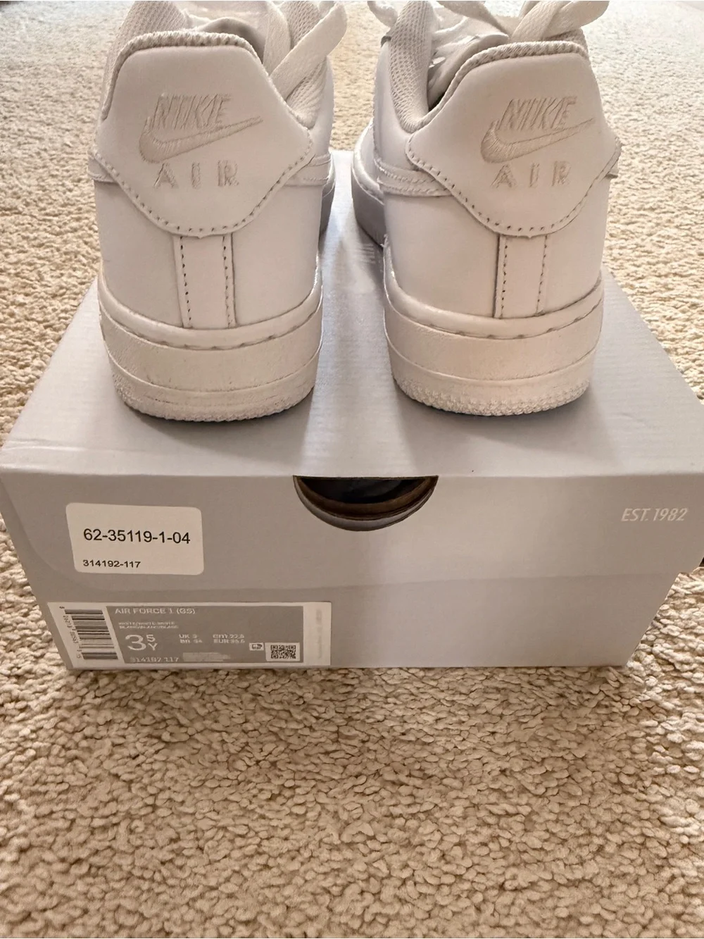 Nike Kids White Low-Top Sneakers